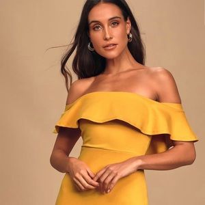 LULU'S Bodycon Off the Shoulder Dress